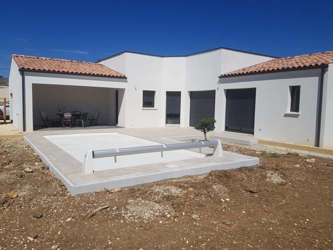 Réalisation de construction de maison par CGB Batiment 17, maçon à Rétaud